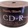 Black/Black 52X 80-Min Double-Sided Colored CD-R 100-Pak (2 x 50-Pak)