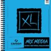 Canson XL Series Mix Paper Pad, Heavyweight, Fine Texture, Heavy Sizing for Wet and Dry Media, Side Wire Bound, 98 Pound, 7 x 10 Inch, 60 Sheets, 7"X10", 0