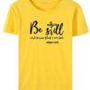 Fullyday Women's Summer O-Neck Short Sleeve T-Shirts, Casual Letter Print Be Still Tee Top for Ladies Teen Girls